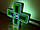 Хрест світлодіодний з динамікою 24 години, двоколірний, 700х700 мм (Вид: Двосторонній; Колір діодів: Білі діоди; Колір корпусу: Білий корпус; Колір, фото 5