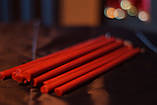 Свічка Червона воскова 1 см діаметр, фото 4