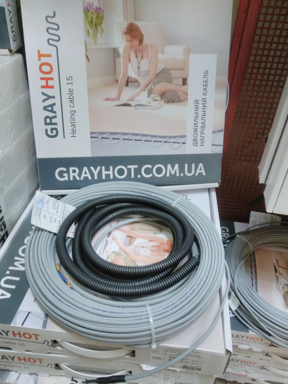 Тепла підлога GrayHot 5,1 м кв (нагрівальний кабель 51 м)