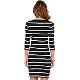 Обтисле плаття олівець смугасте, фото 3