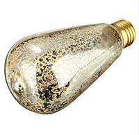 Дизайнерская светодиодная лампа Эдисона 8Вт Е27 ST64-8S8W серебро