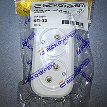 Колодка 2-місна ( 2Р) КП-02 / Колодка 2х-місцева ( 2Р) КП-02