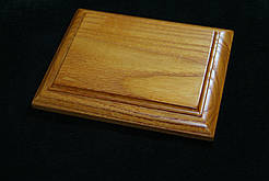 Підставка, 110*140 мм, товщина 18 мм, фриз, пофарбована. Лише тверді породи дерева. №1