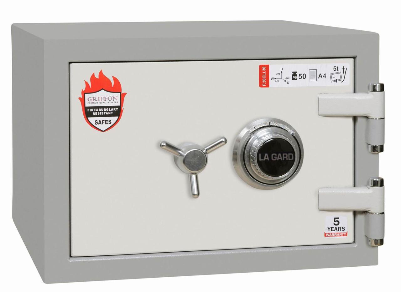 Сейф вогнезламостійкій, сейф вогнезламовідпірний Griffon F. 30CL I. 30.C 315(в)х440(ш)х440(гл). 1 клас, 30 хв вогнестійкості, фото 1