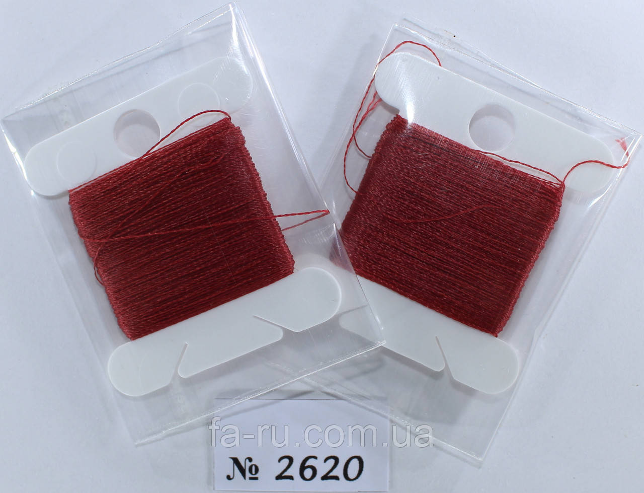 Нитка для бісеру TYTAN 100 No2620. Кармін 30 м, фото 1