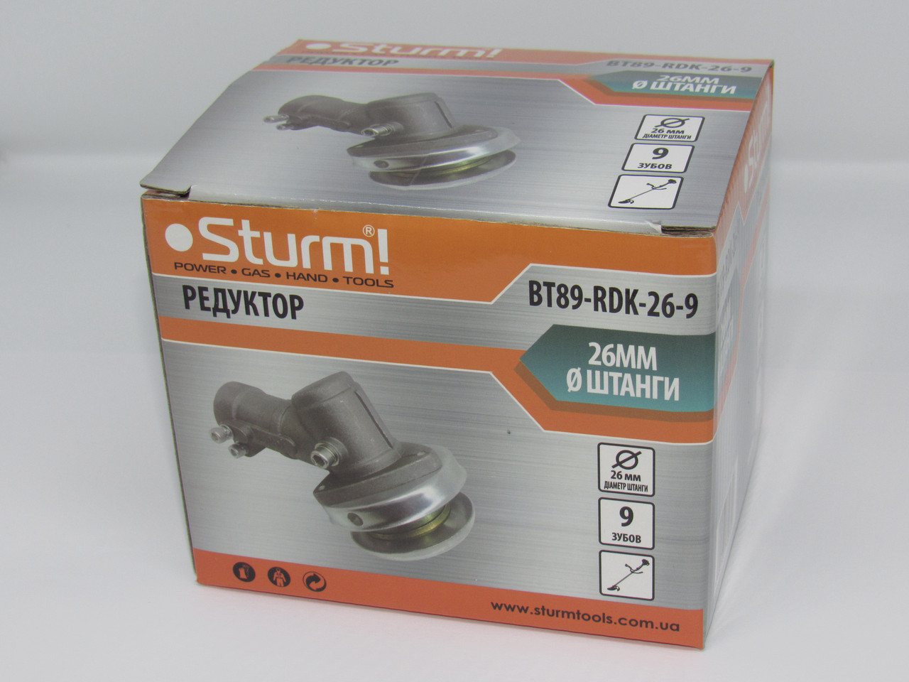 Редуктор бензотримера, 26 мм, 9 зубів, Sturm BT89-RDK-26-9
