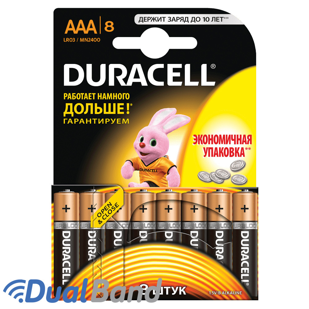 Батарейки Duracell AAA (LR03) MN2400 8 шт.