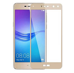 Full Cover захисне скло для Huawei Y5 2017 - Gold