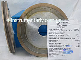 Алмазне коло (14F6V)R2.5 150х18х12хR2.5х32 для оброблення скла АС32 зв'язка М-300