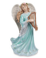 Фарфоровая музыкальная статуэтка Ангел с арфой (Pavone) CMS - 24/ 5. Пасхальные сувениры