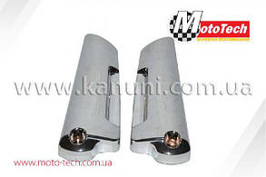 Накладка вилки на скутер Suzuki Let's II/III (хром) Mototech