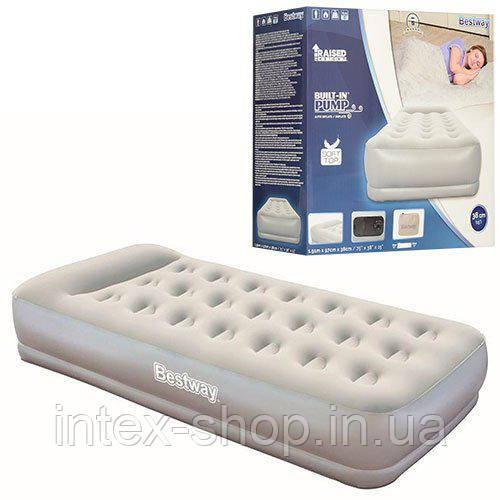67455 BW Надувне ліжко Restaira Premium Airbed (single) 191х97х38 см із вбудованим насосом