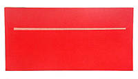 Конверт паперовий червоний Є65 з клейкою стрічкою