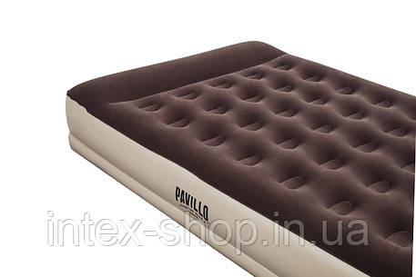 67574 BW Надувний матрац Comfy Single 203х152х38 см із вбудованим насосом на батарейках, фото 1