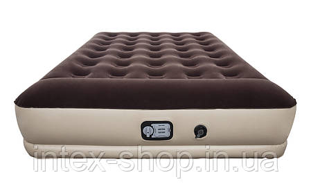 67574 BW Надувний матрац Comfy Single 203х152х38 см із вбудованим насосом на батарейках, фото 2