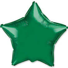Куля зірка 23 см зелений металік