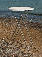 Барный стол Олимп PLTBY-6102 белый, столешница из HDPE Пенд для летних открытых площадок
