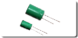 Неполярні електролітичні конденсаторм з радіальними виводами