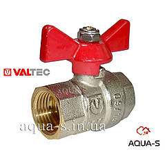 Кран кульовий Valtec BASE DN 1/2" (PN 40) внутрішній-внутрішній (Італія) VT.217.N.04