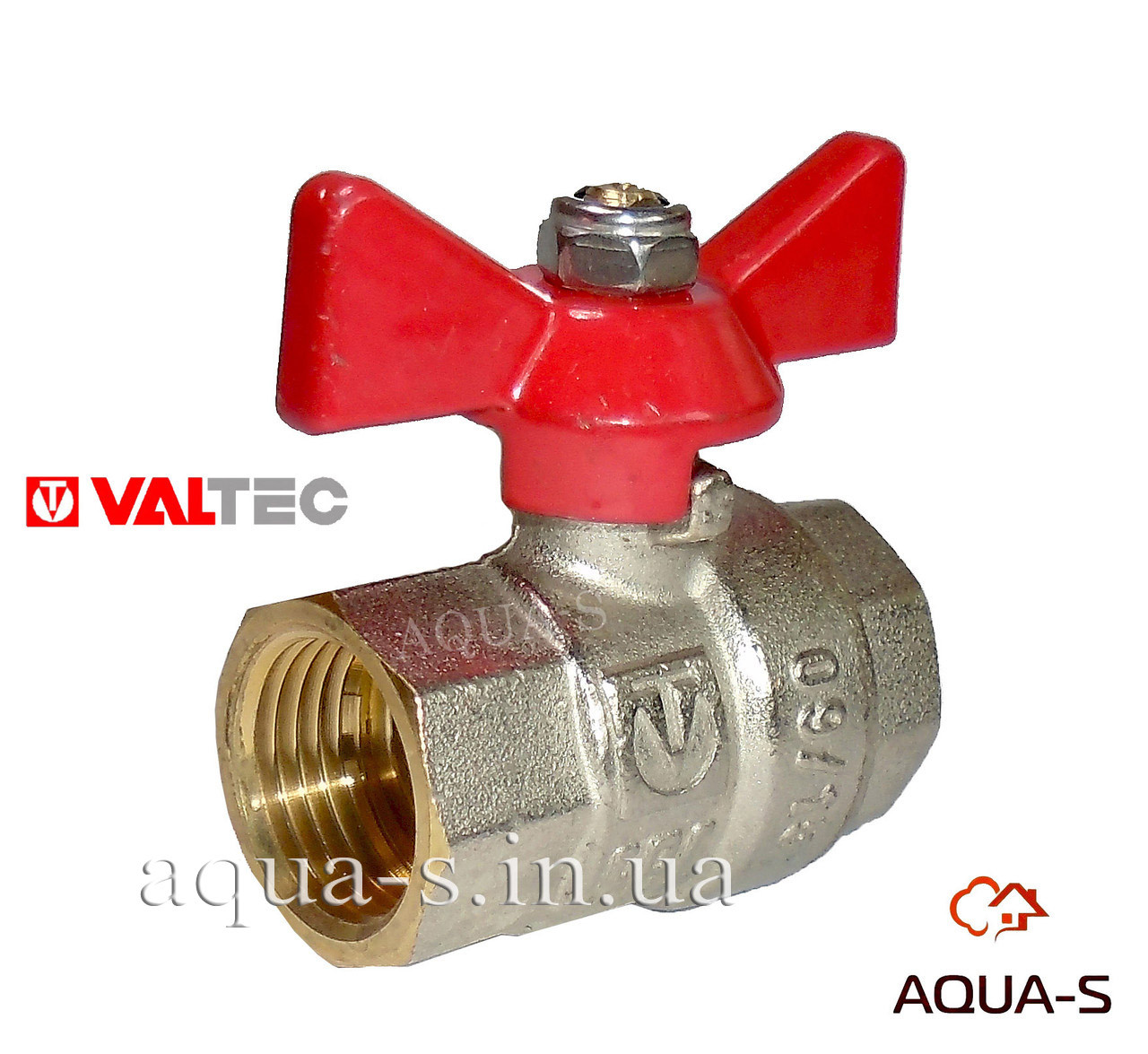 Кран шаровой Valtec BASE DN 1/2" (PN 40) внутренний-внутренний (Италия) VT.217.N.04 - фото 1 - id-p346843143