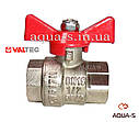 Кран кульовий Valtec BASE DN 1/2" (PN 40) внутрішній-внутрішній (Італія) VT.217.N.04, фото 2