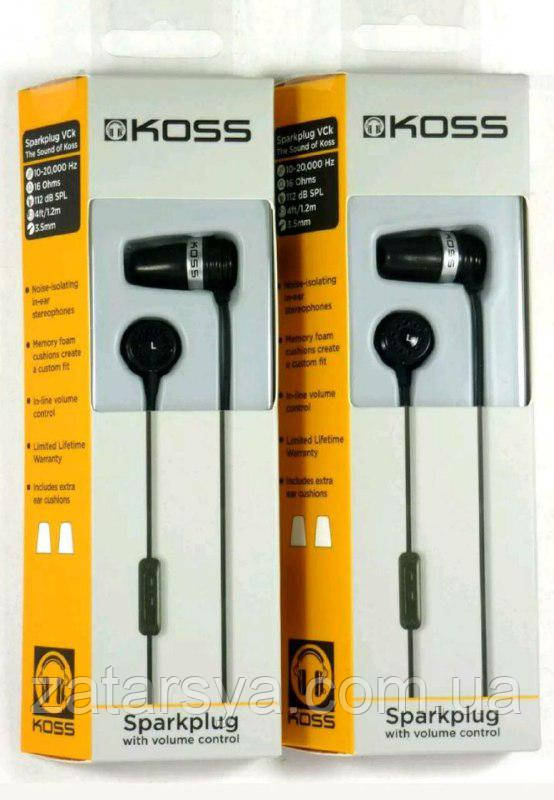 Koss Sparkplug Black