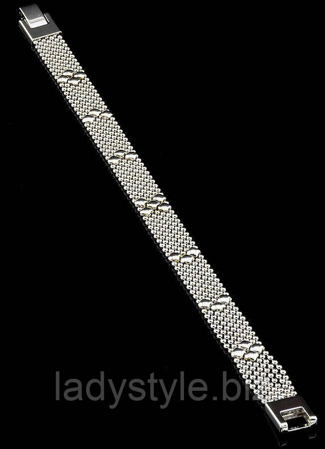 Плетений родований браслет "Золотий" від студії LadyStyle.Biz, фото 1