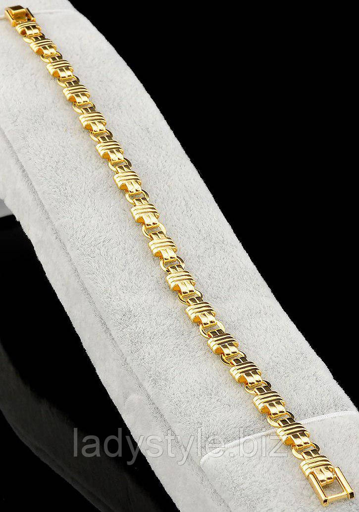 Симпатичний позолочений браслет "Морячок" від студії LadyStyle.Biz, фото 1