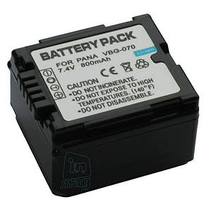 Акумулятор для Panasonic VW-VBG070, Li-ion, 800 mAh, фото 2