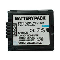 Аккумулятор для Panasonic VW-VBG070, Li-ion, 800 mAh, фото 3