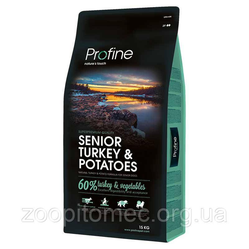 Profine (Профайн) Senior Turkey Корм для літніх собак усіх порід з індичкою, 15 кг