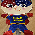 Фольгированный праздничный шар Капитан Америка 53 см., фото 5