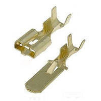 Конектор плоский без ізоляції "тато" DJ611-6,3А (0,5-0,8/6,3-0,5) (1пач -100шт)