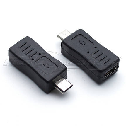 Перехідник USB 2.0 micro АМ - AF mini, фото 2