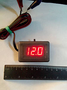 Вольтметр цифровий 12-24 В з проводом (Апри)