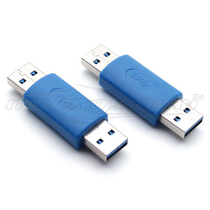 Перехідник USB 3.0 AM - AM (тип 1), фото 2
