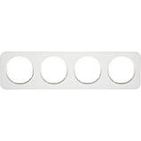 Рамка 4Х Полярна білизна Berker R. 1, фото 2