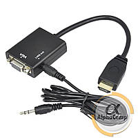 Перехідник HDMI — VGA зі звуком