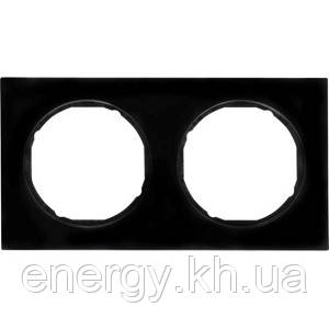 Рамка 2-ва пластик/чорний Berker R. 3, фото 1