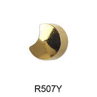 Сережки-голки Форми STUDEX Півмісяць (золото) 3мм (медична сталь)