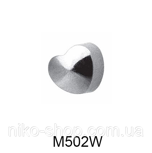Сережки-голки Форми STUDEX Сердечко (срібло) 2мм (медична сталь)