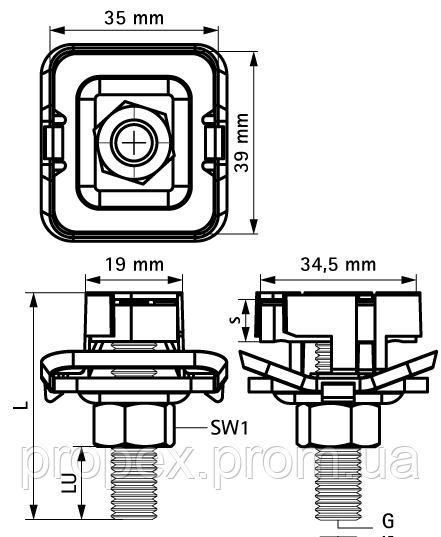 BIS RapidStrut® Болт швидкого монтажу М8х60мм BUP G2 - фото 2 - id-p655843682