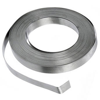 Стрічка бандажна з нержавіючої сталі 19х0,7мм (бухта 50м), фото 2