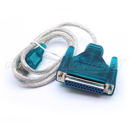 Кабель USB 2.0 to LPT DB25 паралельний порт IEEE 1284 25pin, High Quality, 1.5 м, фото 1