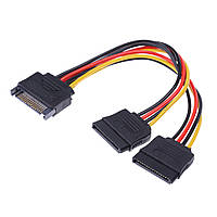 Кабель живлення SATA-2*SATA перехідник