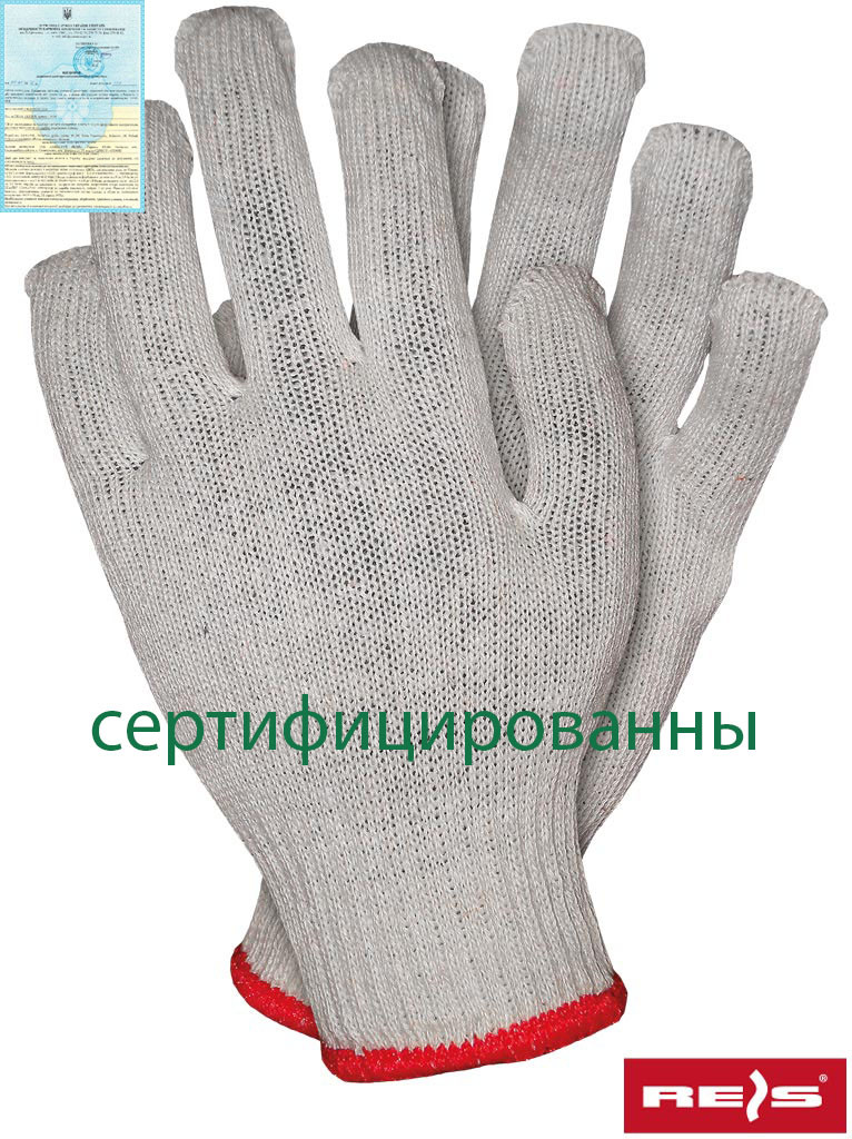 Защитные рукавицы, выполненные из трикотажа RDZ_NATU BE - фото 1 - id-p286523233