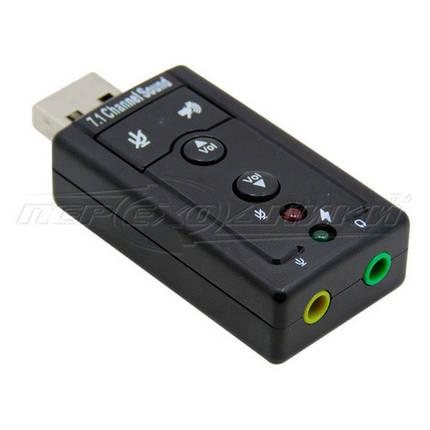 Адаптер Звукова карта USB 3D Sound 7.1, фото 2