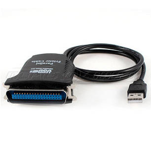 Кабель USB 2.0 to LPT DB36 паралельний порт IEEE 1284 36pin, 1.5 м, фото 1