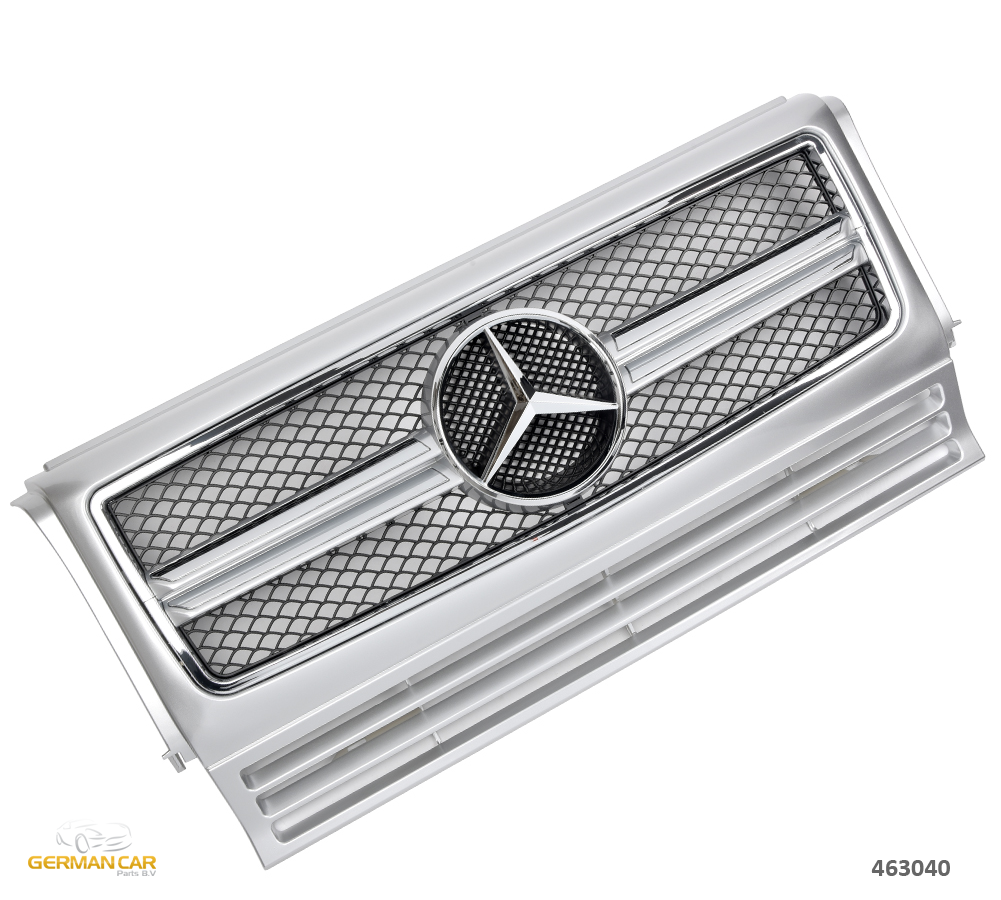 Решітка радіатора Mercedes W463 стиль G63 AMG (срібло)