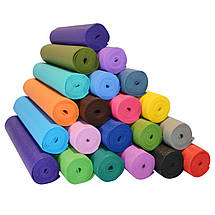 Килимок для йоги, йога мат 6 мм, різні кольори, фото 2